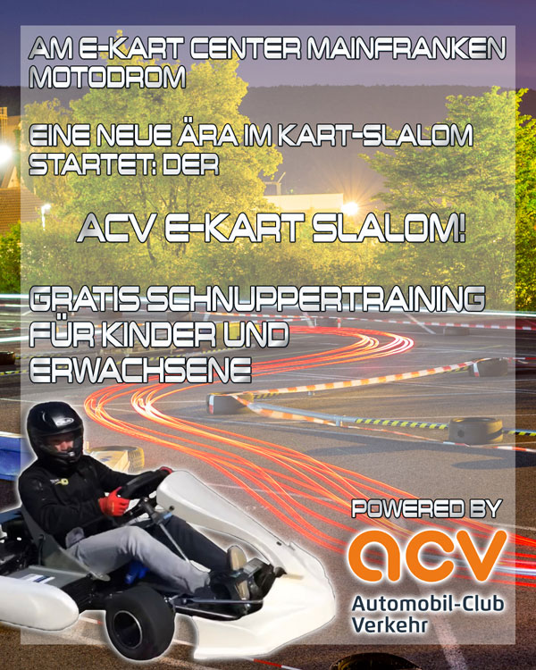 ACV E Kart Slalom Testfahr2